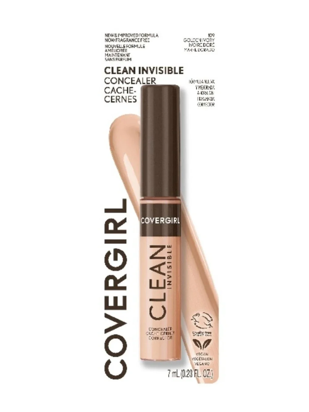 ⭐4/$15 Covergirl Clean Invisible Concealer Golden Ivory